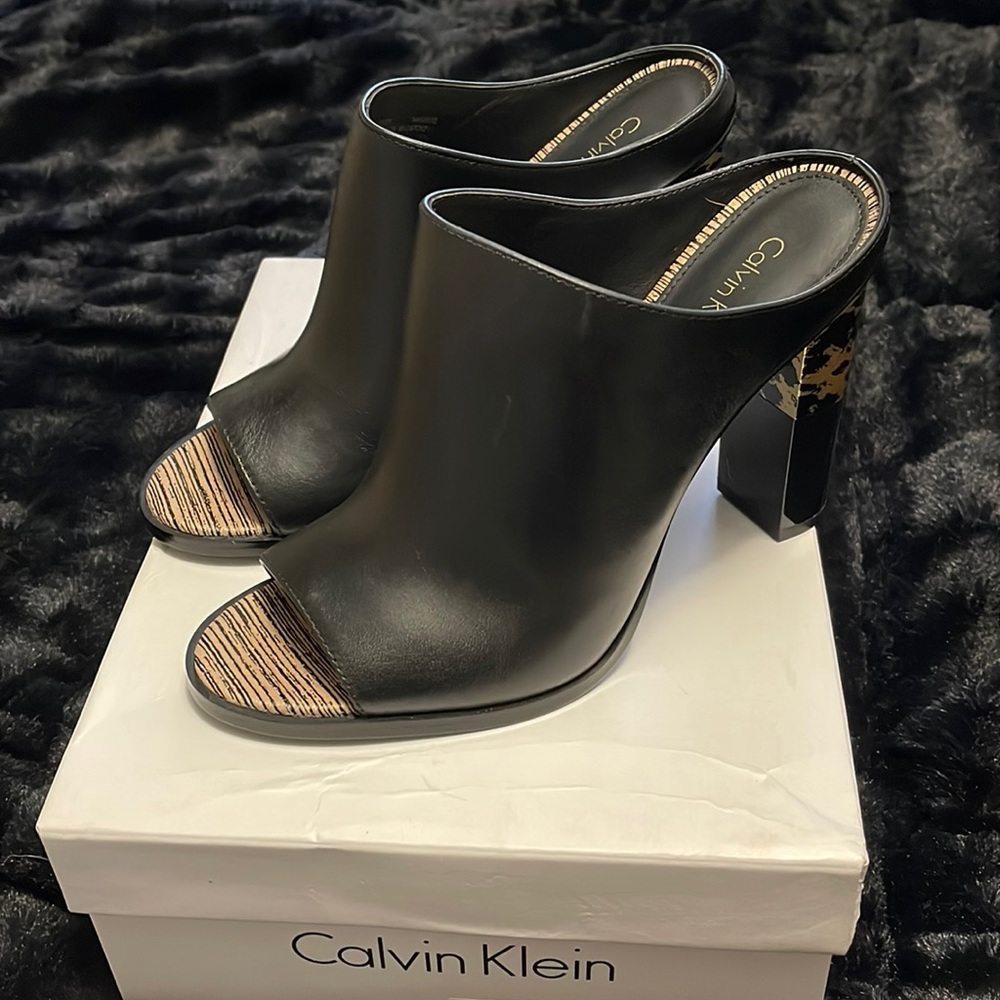 Never Worn Calvin Klein Mules